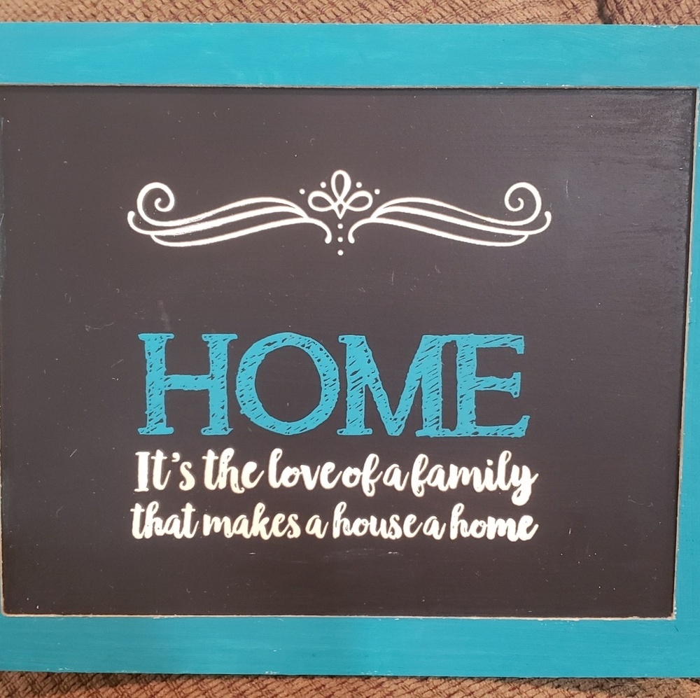 5x7 wood accent "home" piece